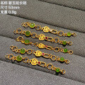 wholesale S925 gold-plated antique-style accessory enamel drip oil dopamine chain bracelet DIY extension chain tail chain jewelry-0-9