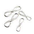 wholesale 925 Sterling Silver Infinity Symbol Charms, Plain Silver Handmade DIY Material Bracelet Connectors Wholesale from Manufacturers-0-4