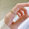 wholesale S925 Sterling Silver New Style Zircon White Yellow Full Diamond European and American Fashion Wholesale Ring for Women-0-2