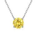 S925 Sterling Silver Zircon Necklace, Minimalist and Luxurious Pendant-0-3