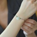 wholesale 925 sterling silver inlaid with a blessing bag and natural Hetian jade bracelet in a Chinese antique style, paired with a certificate for best friends' jewelry-0-5
