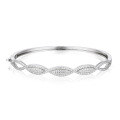 wholesale Customizable fashion S925 sterling silver bracelet for women, minimalist and versatile, with diamond accents, trendy and stylish accessory-0-4
