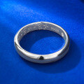wholesale S925 Sterling Silver New Heavyweight Smooth Surface Ring Stackable Minimalist Ins Style Band-0-2