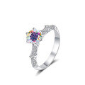 wholesale S925 Sterling Silver Moissanite Ring for Women, Luxury and High-End Feel, Custom Wedding Ring, Valentine's Day Gift, Wholesale Ring-0-10