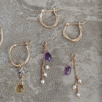 wholesale Metal: S925 Silver Gold Plated Japanese Retro Water Ripple Distorted Earrings for Women, Versatile and Elegant Hoop Earrings, Holiday Gift for Girlfriend-Water-Twisted Gold Earrings 925 Silver