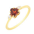 wholesale 10K Gold Jewelry Retro Light Luxury Niche Garnet Ring Exquisite Small Batch Wholesale-0-4