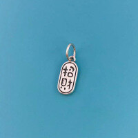 wholesale S925 Sterling Silver Yun Chao Xuan Ruyi Pendant, Double-sided Single Pendant Accessory for DIY Jewelry, Direct from Manufacturer-YP033 Double-sided text pendant (approximately 0.9g) &gt; Orders must be in bulk and calculated based on gram weight!!!