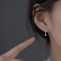 wholesale Metal S925 Wave Square Earrings: Korean Style, Simple, Creative, And Sweet-0-2