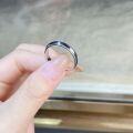 wholesale S925 Sterling Silver Polished HW Men's Ring Couple Wedding Band for Cross-border Wholesale-0-1