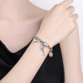 wholesale S925 Sterling Silver Korean Style Ins Star Tassel Luck Lucky Heart Multi-element Trend Bracelet-0-2