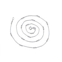 wholesale S925 Sterling Silver Pearl Pendant Necklace for Women, Korean Style Simple and Fashionable Unique Niche Design Collarbone Chain Christmas Gift-0.25 Carved Cross Bevel Knife Column Chain - 18 inches  925 Silver