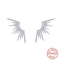 wholesale S925 Sterling Silver Minimalist Sunburst Stud Earrings, Trendy Women's Fashion-gold