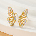 wholesale 925 Sterling Silver Butterfly Earrings, Ultra Fairy-like Pure Silver High-end Minimalist Small Batch Earrings, Ins Style Factory Direct-0-1