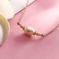 wholesale S925 Sterling Silver Retro Pearl Pendant Women's Daily Korean Version Small Fresh Simple Minimalist Necklace Dunli New-0-0