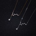 wholesale S925 Sterling Silver Maker's Big Dipper Necklace, Small Batch Design with Delicate Tassels, Fashionable and Versatile Collarbone Chain-0-2