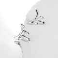 wholesale S925 Sterling Silver Girls' Summer Daily Versatile Fashion Lava Earrings Niche High-End Light Gold Ear Wholesale-0-1