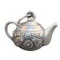 wholesale 990 Sterling Silver Retro Teapot Pendant, Hanging Pot Charm, Let Time Simmer into a Pot of Tea, Afternoon Tea-0-4
