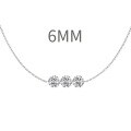 wholesale 925 Sterling Silver Cross-Border European and American Women's Small Luxury Tassel Geometric Pendant Stackable Layering Collarbone Necklace-0-25