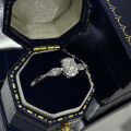 wholesale Au750 18k gold wedding ring with 067 carat lab-grown diamond, genuine K gold ring setting-0-3
