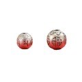 wholesale S999 Pure Silver Six-Word Mantra Lucky Bead DIY Bracelet Hand Stringing Beads Five Blessings Spacer Beads Accessories-0-4