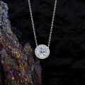 925 Silver D Color Moissanite Star Necklace-0-1