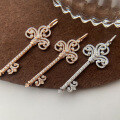wholesale S925 sterling silver original trendy key necklace, French-inspired luxury versatile minimalist pendant for commuting women-0-3