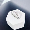 wholesale S925 Sterling Silver Korean-style Lucky Ring Minimalist Textured Ins Trendy Hong Kong Fashion Women's Index Finger Ring-0-2