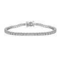 wholesale S925 Sterling Silver 2MM Single Row Tennis Bracelet with Full Zirconia Inlaid for a Premium Feel, Available for Wholesale and Ready to Ship-0-15