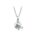 925 Silver Zodiac Pendant with 1-Carat Moissanite Necklace for Women-0-8