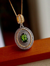 wholesale S925 Sterling Silver Red Elk Full Body Classic Courtly Style Retro Luxury Fashion Pendant Exquisite Craft Necklace for Daily Wear-BX0339-Gold Color-White Gold 925 Silver