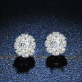 S925 Silver Four-Prong Earrings with Oval, Square, and Fancy-Cut Moissanite-0-1