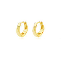 wholesale 925 Sterling Silver Minimalist Twisted Light Surface Ear Clasp For Women, Ins Fashion Cross-border Wholesale-E3122-Gold 925 Silver