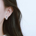 Metal Classic Princess Pearl Zircon Earrings, Cross-Border Best-Seller-0-1