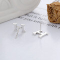 wholesale S925 Sterling Silver Korean Style Minimalist Ins Letter H Simple Versatile Trendy Korean Fashion Personality Stud Earrings for Women-0-2