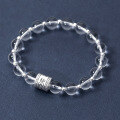 wholesale 925 Silver Small Fresh Sweet Ins Style Niche Design Synthetic White Crystal Text Light Bead Bracelet S7988-0-3