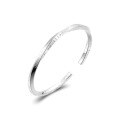 wholesale 999 Sterling Silver Möbius Ring S999 Pure Silver Genuine Twisted Wire English Fashion New Openable Bracelet Wholesale-0-4