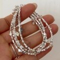 wholesale S925 Sterling Silver Full Body A Few Grams of Crushed Silver Star Bracelet Simple Minimalist Small Super Sparkly Girly Heart Best Friend String-0-0
