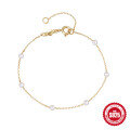 wholesale S925 Sterling Silver Ins Style Layered Pearl Bracelet, Elegant and Versatile Daily Wear-0-5