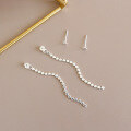 wholesale S925 Sterling Silver Handmade Designer Round Bead Flat Bead Fringe Earrings for Women Korean Style-0-1