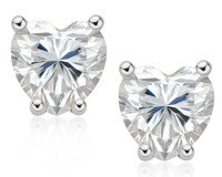 Sterling Silver Square Moissanite Stud Earrings for Women-Style G [Clearance Sale - Free Shipping] White Gold  925 Silver