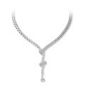 wholesale S925 Sterling Silver 45ct Pear-Shaped Ice-Cut 8*12 Luxury High-End Extravagant Evening Necklace for Women by SHIPEI-0-5