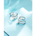 wholesale Sterling Silver S925 Pearl Ear Clip for Women, Non-Pierced Earrings, Minimalist Design, High-End Elegance, Ear Cuff, Ear Accessories-0-3