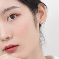 wholesale 925 Sterling Silver Minimalist Korean Style Personality Stud Earrings with Four-Paw Zircon, Wholesale from Manufacturer-0-2