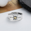 wholesale S925 sterling silver creative Indian sun ray ring, retro ethnic totem index finger ring for men and women-0-2