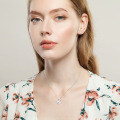 S925 Silver Saturn Orbit Opal Pendant Necklace-0-1