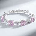 Sterling Silver Luxury Full-Cut Ice Flower Zircon High-Carbon Diamond Bracelet Wholesale-0-1