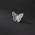 wholesale S925 Sterling Silver Fresh and Sweet Ins Style Niche Design Exquisite Striped Butterfly Ear Clip M06646-0-2