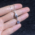 S925 Sterling Silver Moissanite Necklace Pendant-0-1