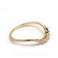 wholesale S925 Gold-Plated Stackable Zirconia Row Diamond Ring, Factory Direct Wholesale-0-1