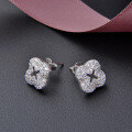 wholesale S925 Silver Zircon Earrings, Factory Direct, Fresh and Elegant, Simple and Stylish Diamond Stud Earrings for Women-0-2